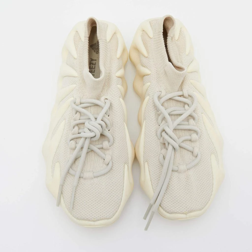商品[二手商品] YEEZY|Yeezy x Adidas White Stretch Knit Fabric Yeezy 450 Cloud White Sneakers Size 42 2/3,价格¥1176,第3张图片详细描述