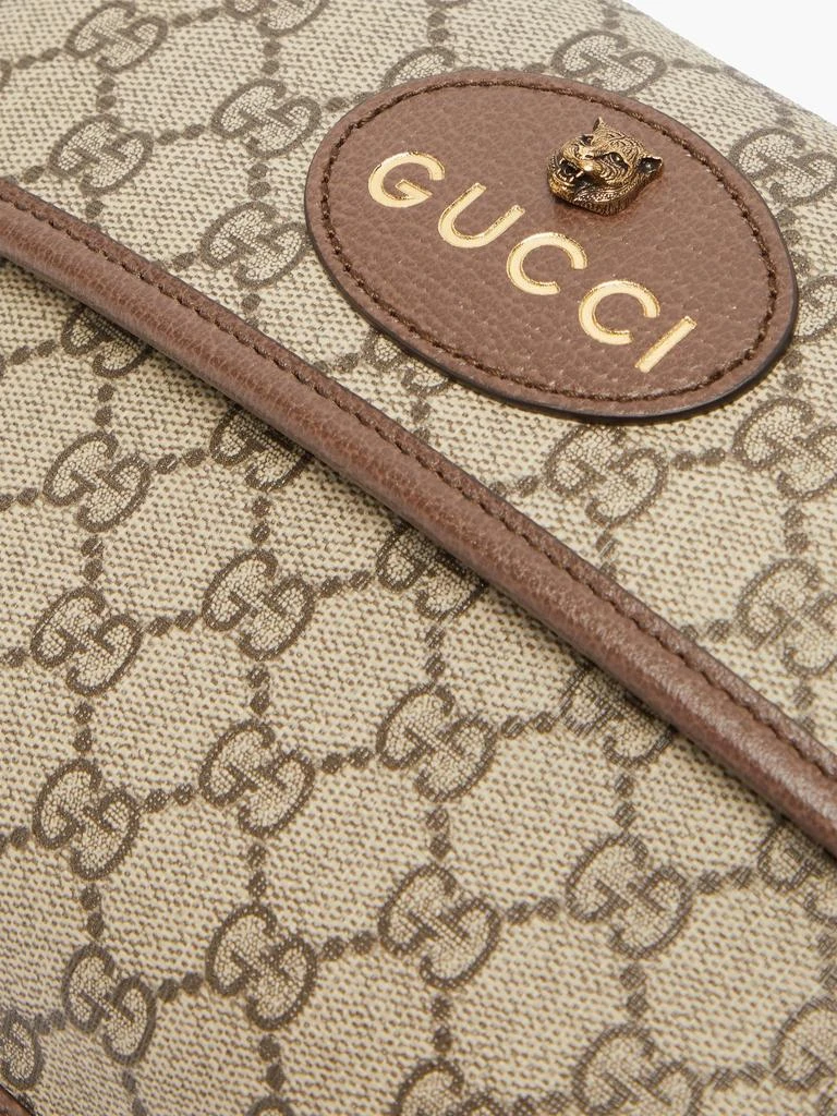 商品Gucci|GG-jacquard coated-canvas shoulder bag,价格¥7805,第5张图片详细描述