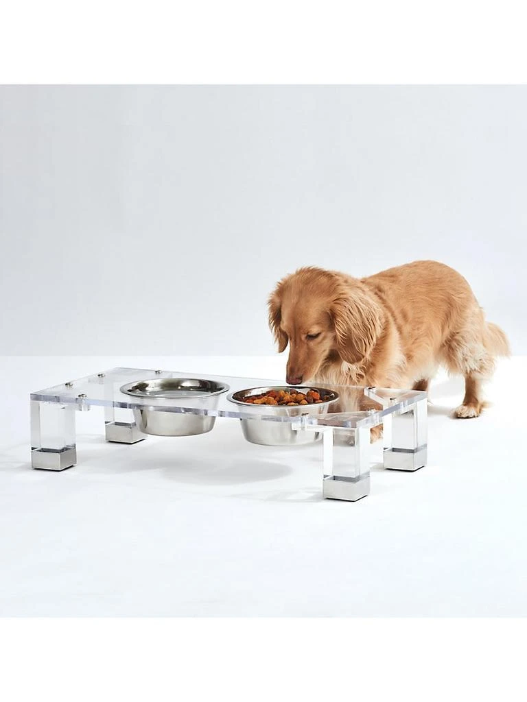 Glam Clear Double Bowl Pet Feeder 商品