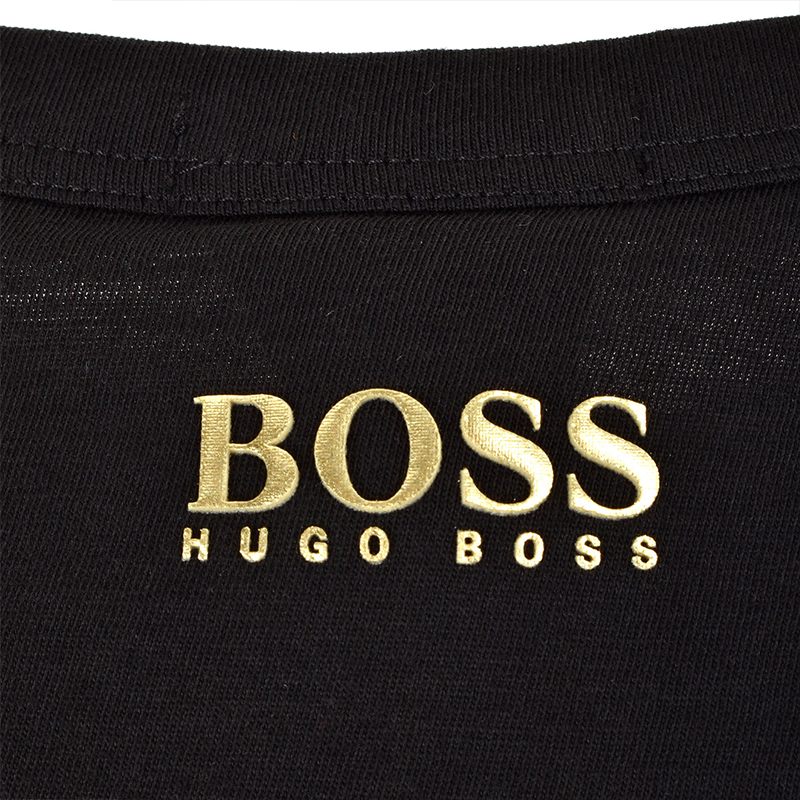 Hugo Boss 雨果博斯 19春夏 男士黑色纯棉短袖半袖圆领T恤 TEEGOLD-6415-001商品第4张图片规格展示