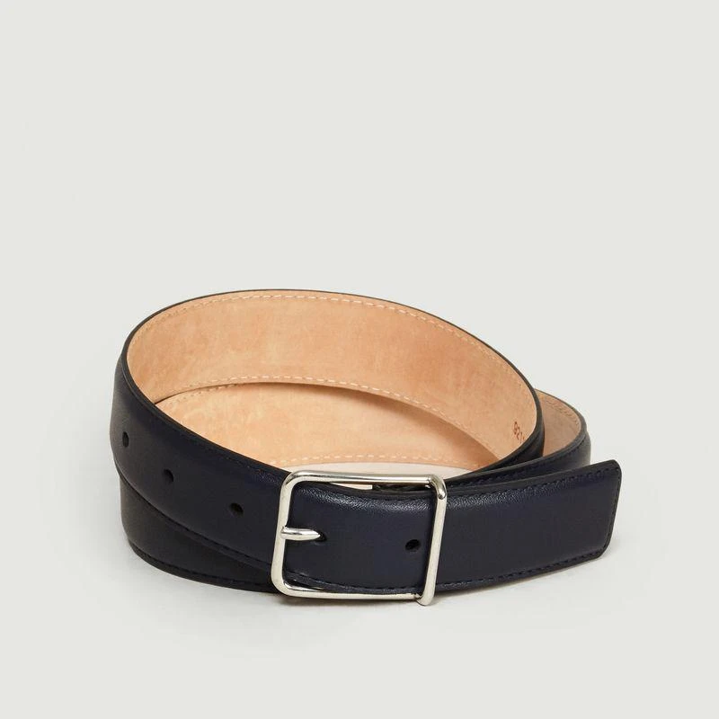 商品MAISON BOINET|Suede Lined Belt Navy Blue MAISON BOINET,价格¥837,第1张图片