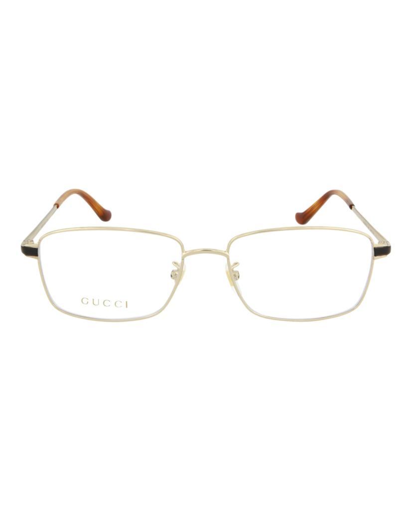 商品Gucci|Square-Frame Metal Optical Frames,价格¥754,第1张图片