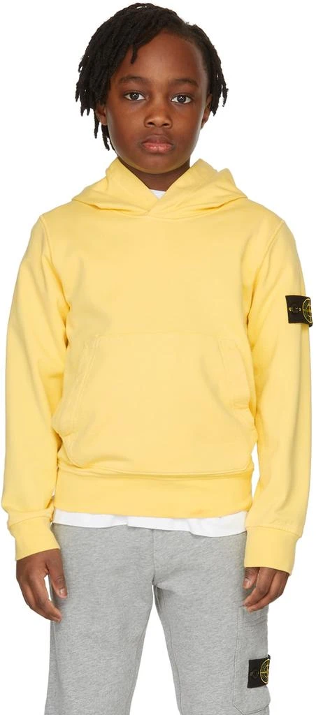 商品Stone Island Junior|Kids Yellow Classic Hoodie,价格¥1684,第2张图片详细描述