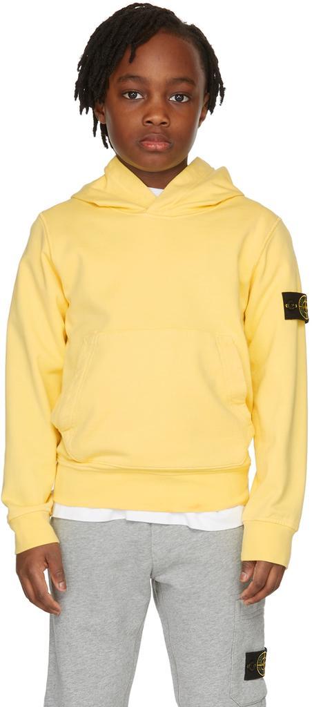 商品Stone Island Junior|Kids Yellow Classic Hoodie,价格¥1576,第4张图片详细描述