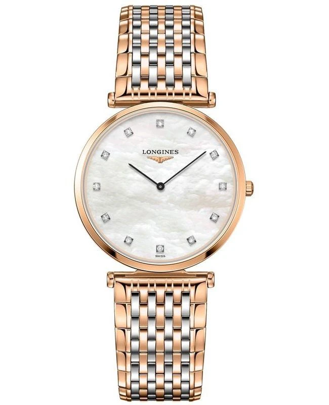 商品Longines|Longines La Grande Classique Quartz Mother of Pearl Diamond Dial Stainless Steel Men's Watch L4.709.1.88.7,价格¥11208,第1张图片