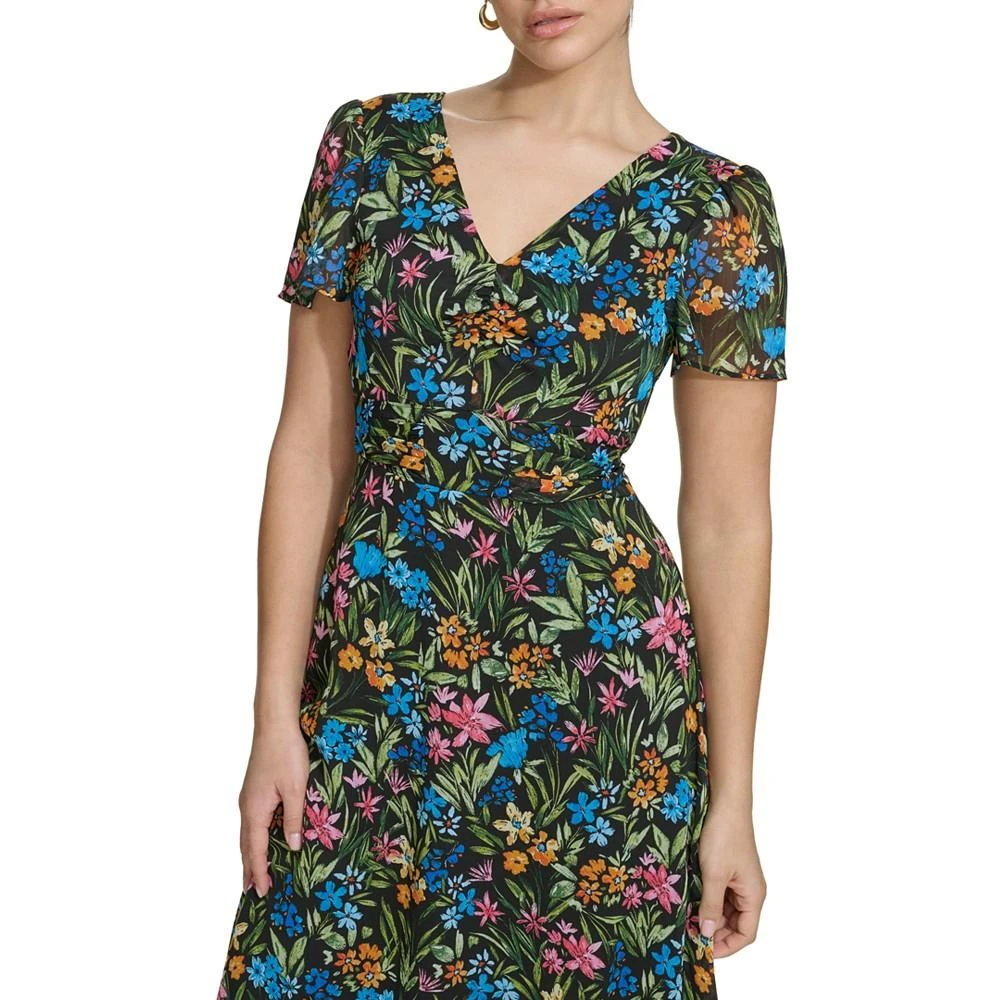 商品Kensie|Women's Floral-Print A-Line Dress,价格¥958,第4张图片详细描述