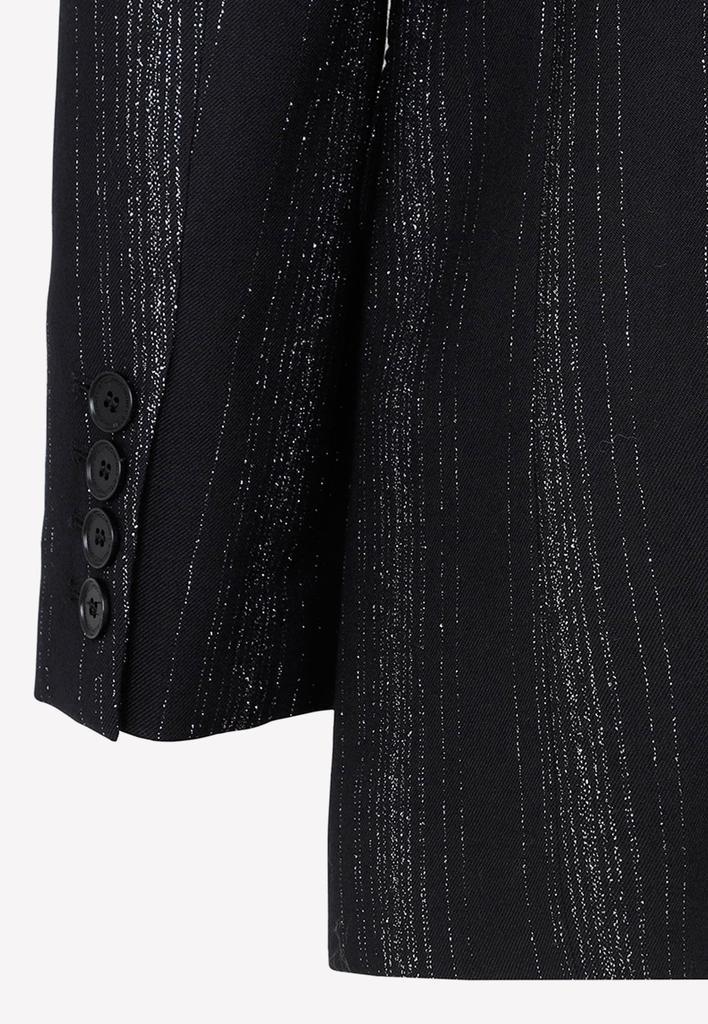 商品Stella McCartney|Tailored Lurex Striped Blazer,价格¥7157,第5张图片详细描述