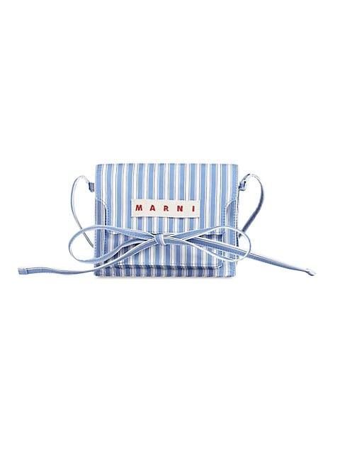 Mini Striped Poplin Accordion Bag商品第1张图片规格展示