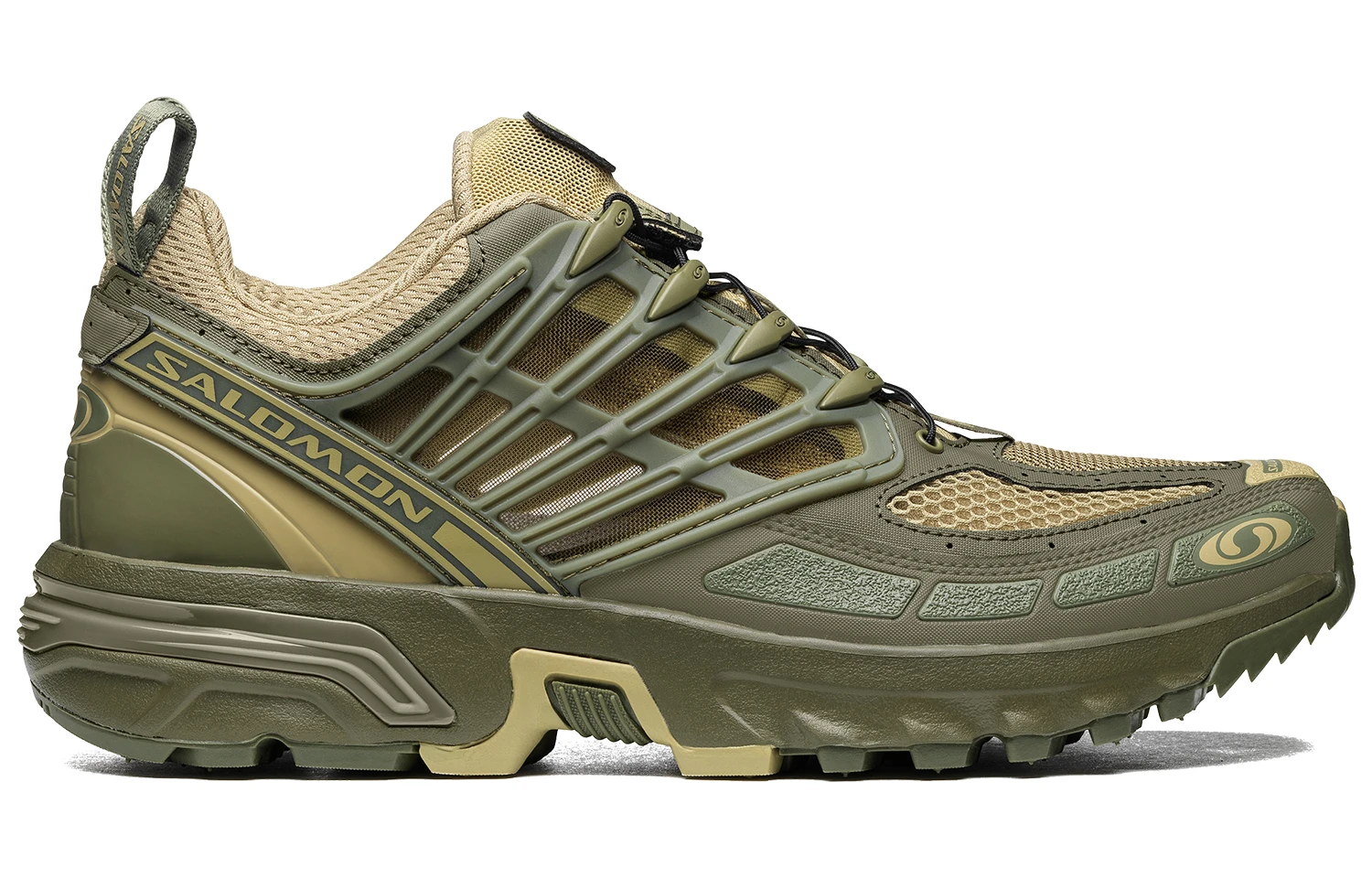 商品[国内直发] Salomon|萨洛蒙 ACS Pro Advanced advanced 透气舒适时尚潮流 网布减震防滑耐磨 低帮 休闲跑步鞋 男女同款 灰绿色,价格¥1329,第3张图片详细描述