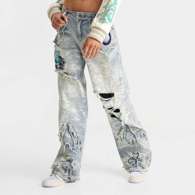 商品Smoke Rise|Women's Smoke Rise Alex Wide-Leg Rigid Denim Pants,价格¥408,第3张图片详细描述