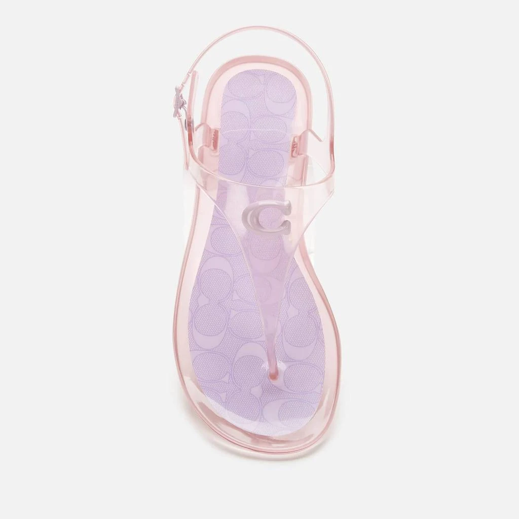商品Coach|Coach Women's Natalee Jelly Toe Post Sandals - Violet,价格¥331,第3张图片详细描述