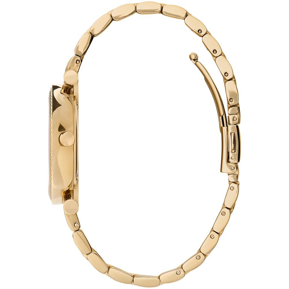 Women's T-Bar Gold-Tone Stainless Steel Bracelet Watch 32mm商品第3张图片规格展示