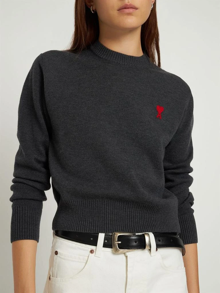 商品AMI|Ami De Coeur Wool Knit Sweater,价格¥2912,第2张图片详细描述