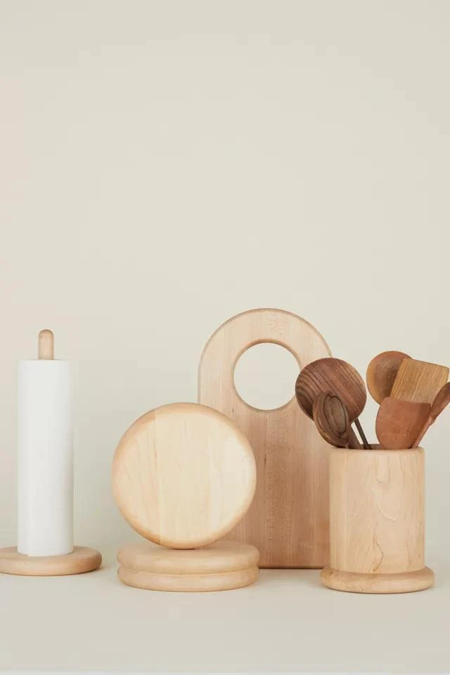 商品Hawkins New York|Hawkins New York Simple Maple Wood Paper Towel Holder,价格¥485,第3张图片详细描述