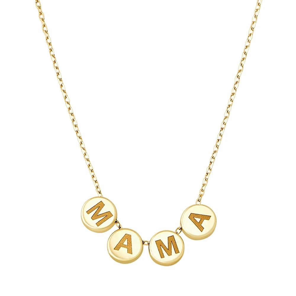 商品Macy's|Mama Four Disc Sliding Pendant Necklace in 10k Gold, 16" + 2" extender,价格¥1585,第1张图片