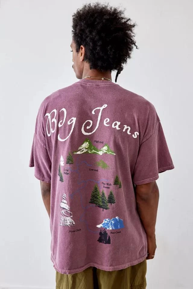 商品BDG|BDG Plum Trail Map Tee,价格¥344,第1张图片