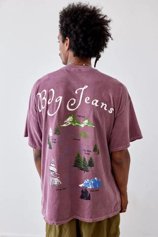 商品BDG|BDG Plum Trail Map Tee,价格¥331,第3张图片详细描述