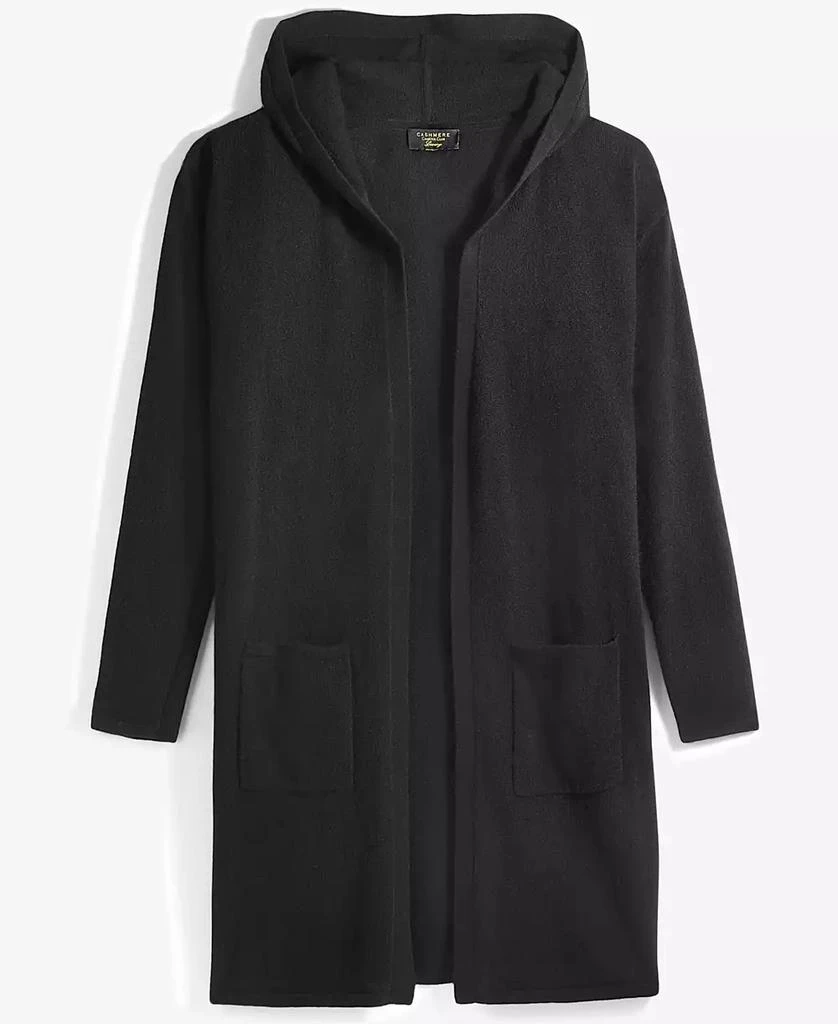 商品Charter Club|Women's 100% Cashmere Open-Front Hoodie, Created for Macy's,价格¥907,第3张图片详细描述