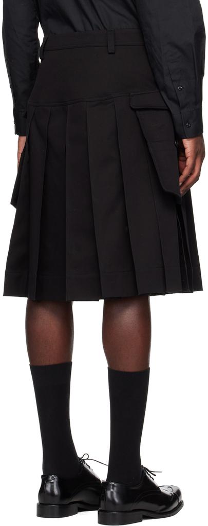 黑色褶裥半身裙商品第3张图片规格展示