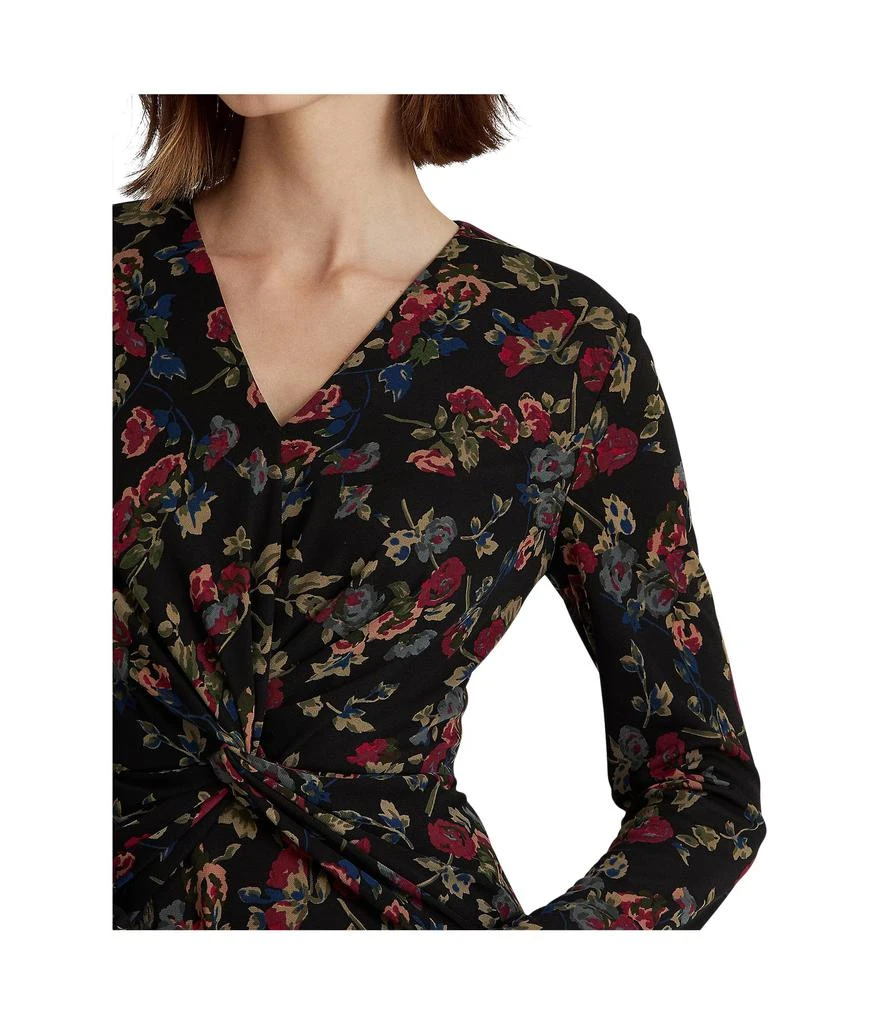 商品Ralph Lauren|Floral Surplice Jersey Dress,价格¥1079,第3张图片详细描述