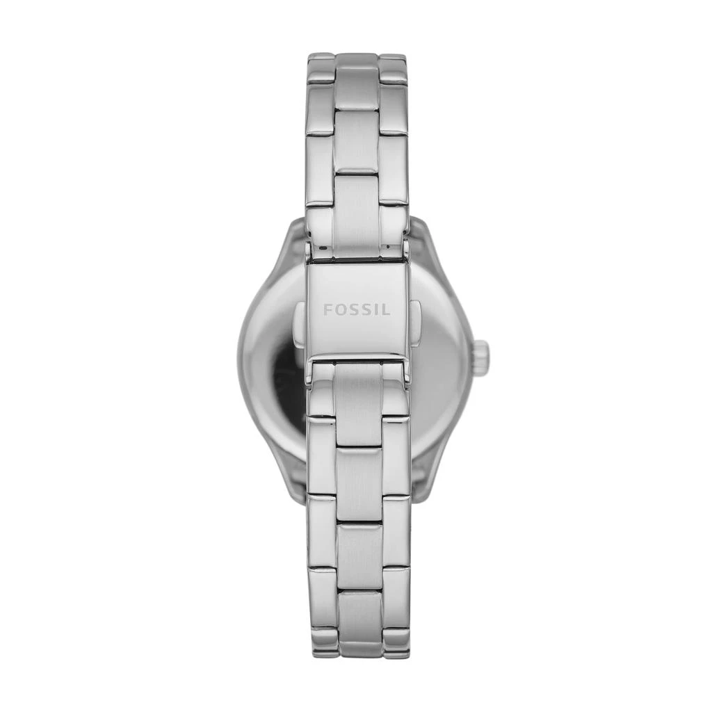 商品Fossil|Fossil Women's Rye Three-Hand Date, Stainless Steel Watch,价格¥315,第1张图片详细描述