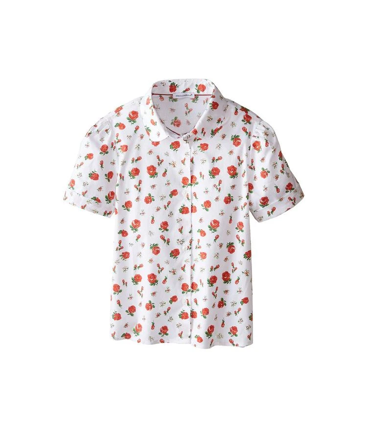 商品Dolce & Gabbana|幼儿/小童Dolce & Gabbana Kids Back to School Floral Print Shirt (Toddler/Little Kids),价格¥859,第2张图片详细描述