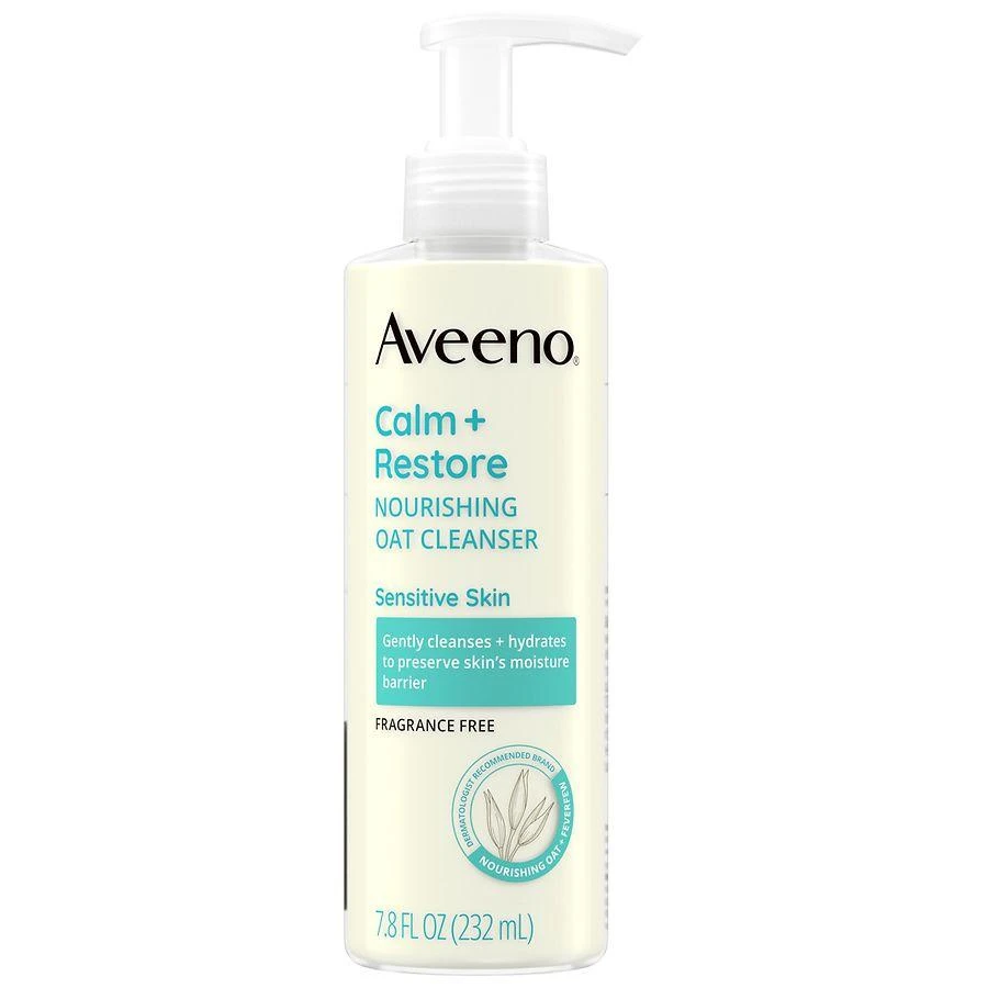 商品Aveeno|Calm + Restore Nourishing Oat Sensitive Skin Cleanser Fragrance-Free,价格¥102,第1张图片