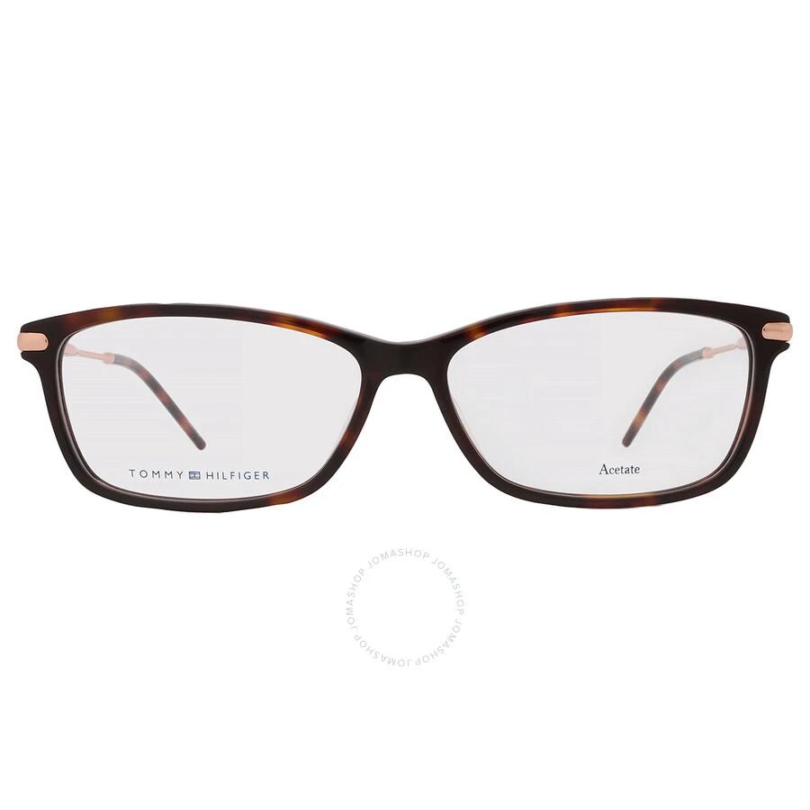 商品Tommy Hilfiger|Demo Rectangular Ladies Eyeglasses TH 1636 0086 55,价格¥224,第1张图片