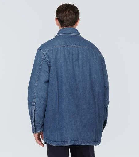 商品Valentino|Embroidered padded denim overshirt,价格¥16094,第4张图片详细描述