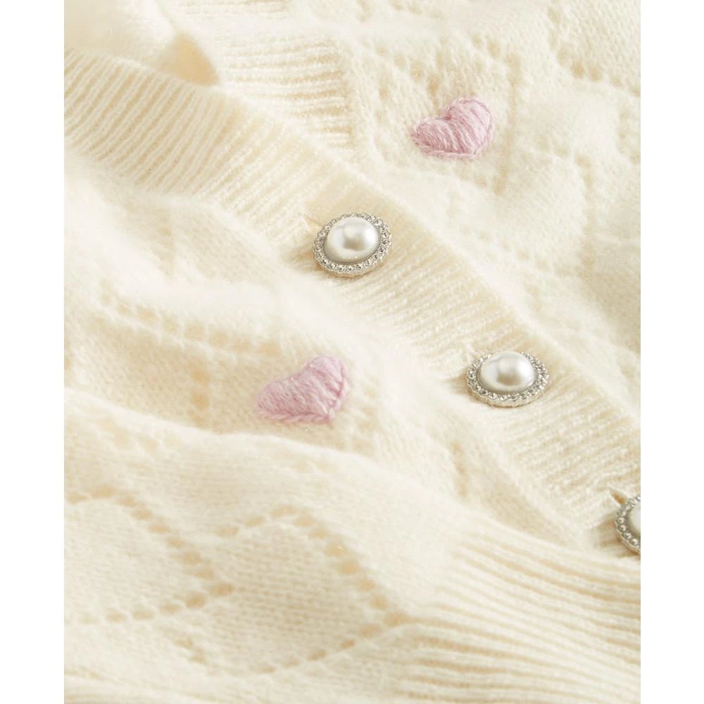 商品Charter Club|Women's 100% Cashmere Heart Pointelle Button Cardigan, Created for Macy's,价格¥380,第3张图片详细描述