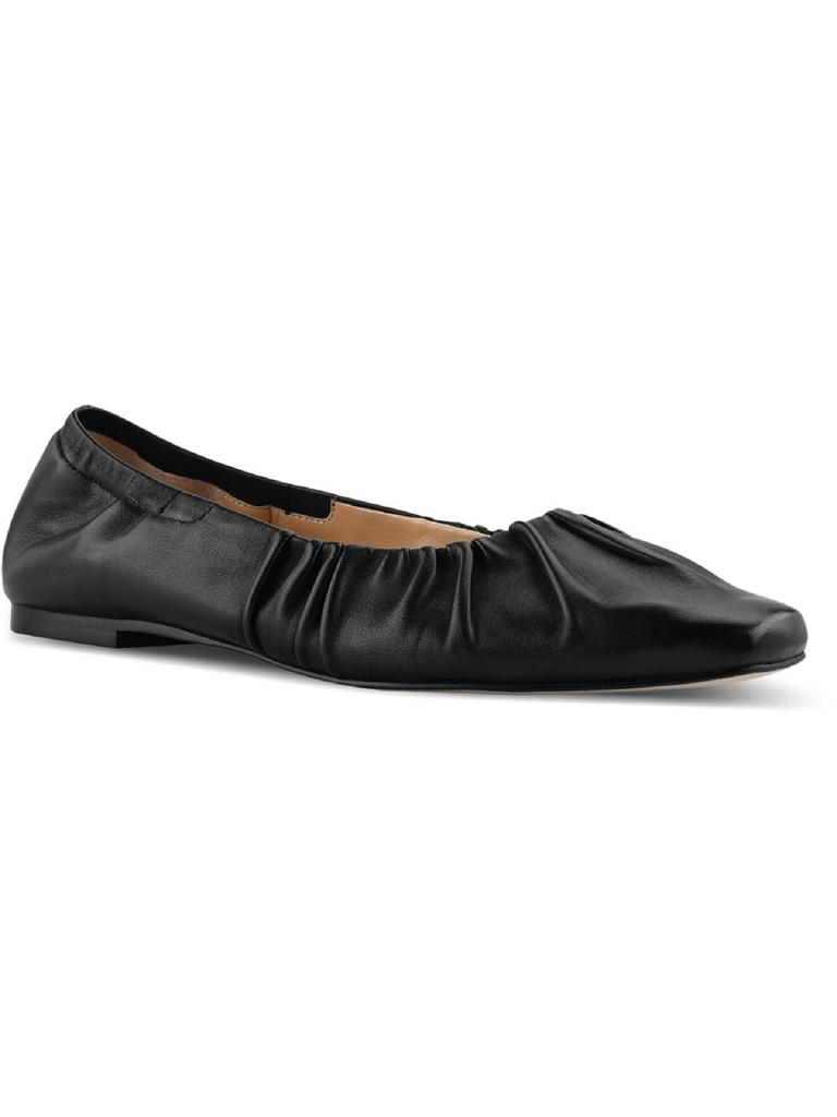 Ophia Womens Leather Slip-On Ballet Flats商品第7张图片规格展示