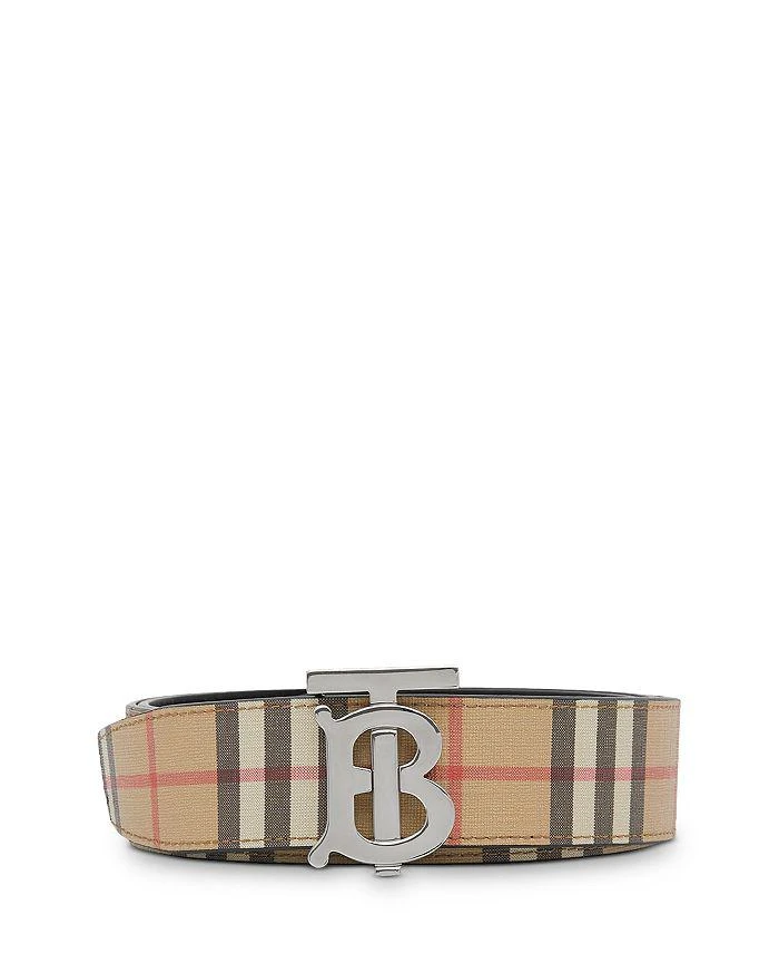 商品Burberry|Reversible Monogram Motif Vintage Check Belt,价格¥2892,第1张图片