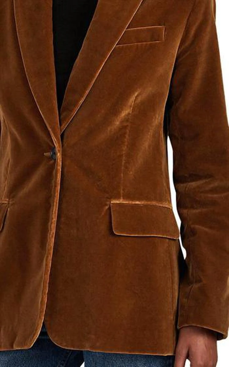 商品Nili Lotan|Elijah Velvet Blazer,价格¥5871,第4张图片详细描述