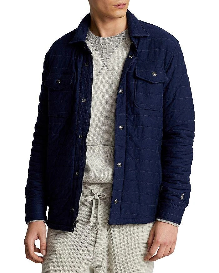 商品Ralph Lauren|Quilted Double-Knit Shirt Jacket,价格¥592,第1张图片