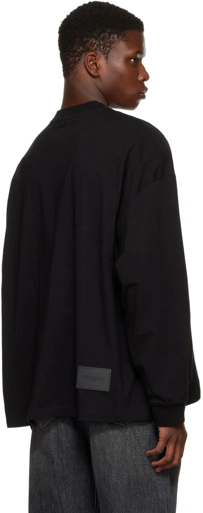 商品We11done|Black Multi Long Sleeve T-Shirt,价格¥716,第3张图片详细描述