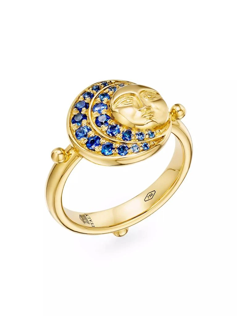 商品Temple St. Clair|Celestial Lunar Eclipse 18K Yellow Gold &amp; Blue Sapphire Ring,价格¥33723,第1张图片