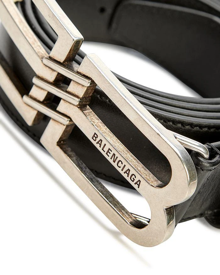 商品Balenciaga|Men's BB Signature Leather Belt,价格¥3677,第2张图片详细描述