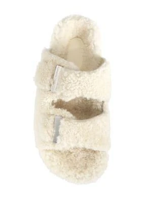 商品Alexander McQueen|Shearling Slide Sandals,价格¥1350,第5张图片详细描述