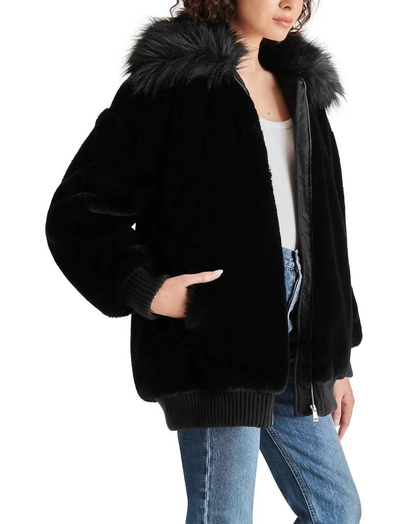 商品Steve Madden|Sylvia Coat In Black,价格¥739,第2张图片详细描述