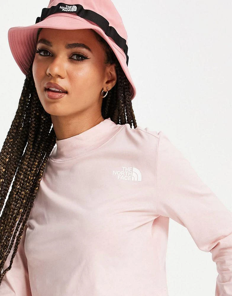 商品The North Face|The North Face Nekku long sleeve t-shirt in pink Exclusive at ASOS,价格¥186,第3张图片详细描述