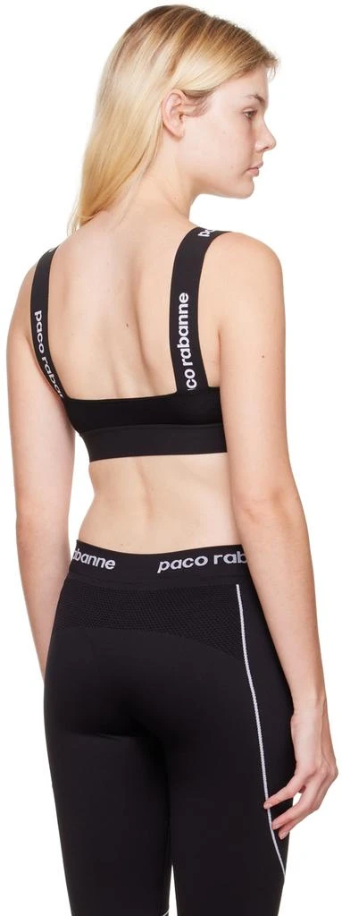 商品Rabanne|Black Viscose Sport Bra,价格¥377,第3张图片详细描述