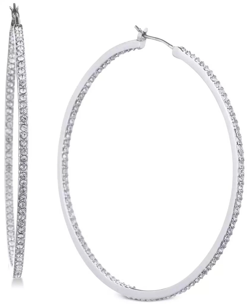 商品Givenchy|Pavé 2" Medium Hoop Earrings,价格¥308,第1张图片