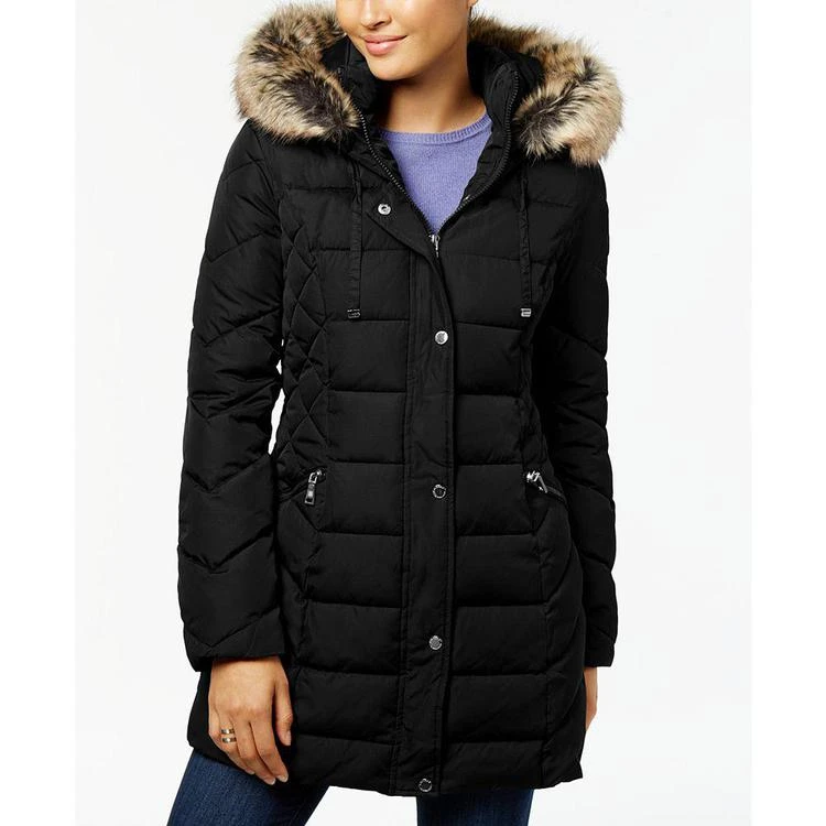 商品Laundry by Shelli Segal|Quilted Faux-Fur-Trimmed Puffer Coat,价格¥748,第1张图片