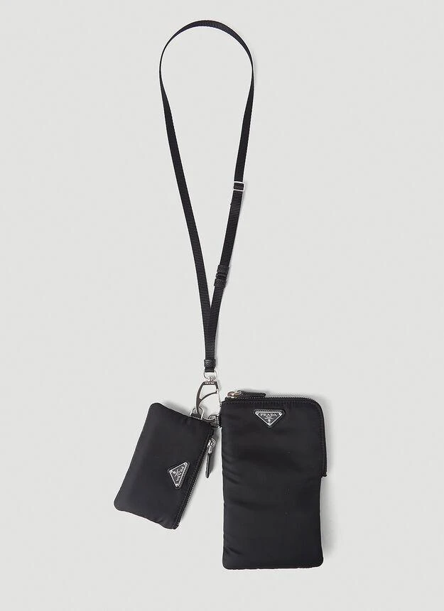 商品Prada|Re-Nylon Lanyard Pouches in Black,价格¥7776,第1张图片