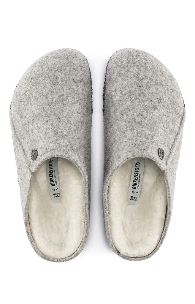 (1015086) Zermatt Shearling Wool Felt Slippers - Light Grey商品第6张图片规格展示