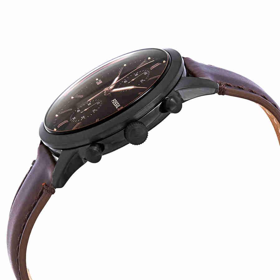 Fossil Townsman Chronograph Brown Satin Dial Mens Watch FS5437商品第2张图片规格展示