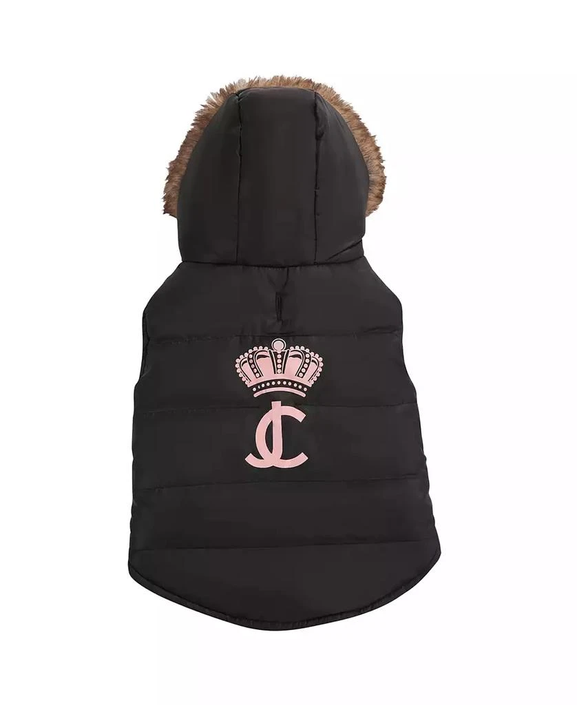商品Juicy Couture|Faux Fur Hooded Pet Jacket for Dogs and Cats, Extra Small/Small,价格¥225,第1张图片