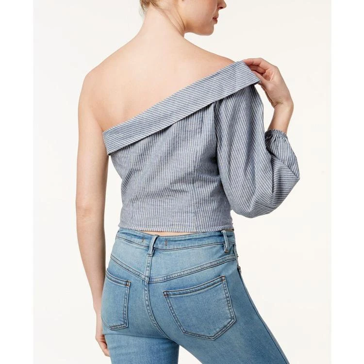 商品Free People|Get Down Striped One-Shoulder Top,价格¥232,第3张图片详细描述