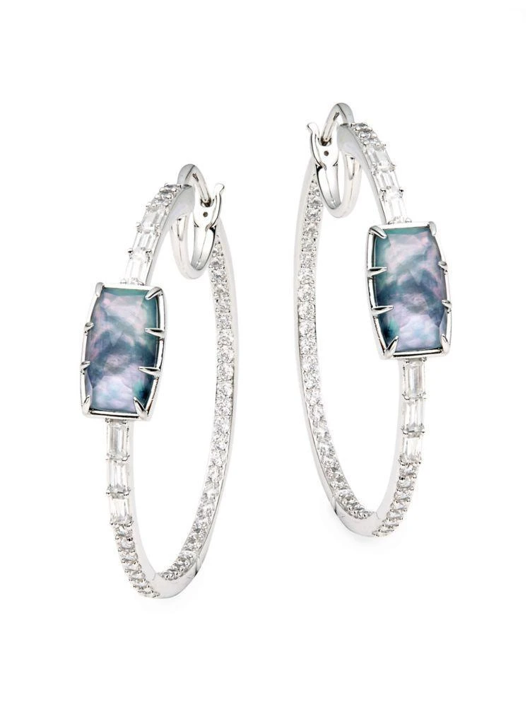 商品Nadri|Gris Crystal Hoop Earrings,价格¥452,第2张图片详细描述