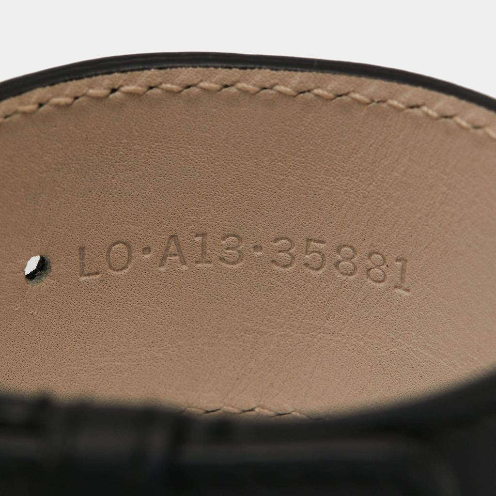 商品[二手商品] BVLGARI|Bvlgari Pale Gold Tone Wrap Black Leather Bracelet,价格¥1581,第6张图片详细描述